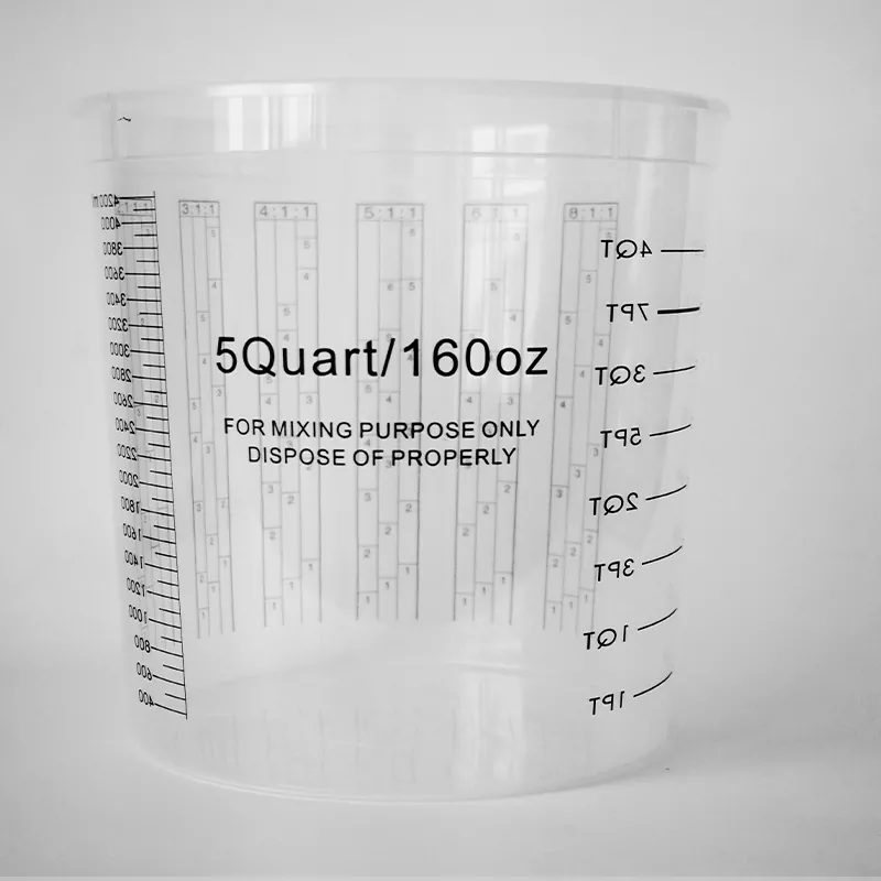 5000ml PP автомобилска чаша за мешање на боја со капак